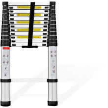 EN131 12.5FT Aluminium Multi-Purpose Telescopic Ladder Extension Foldable Steps